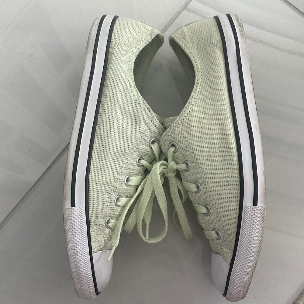 Perfect Easter outfit must have- Converse Mint Green Canvas Sneakers - Picture 3 of 11